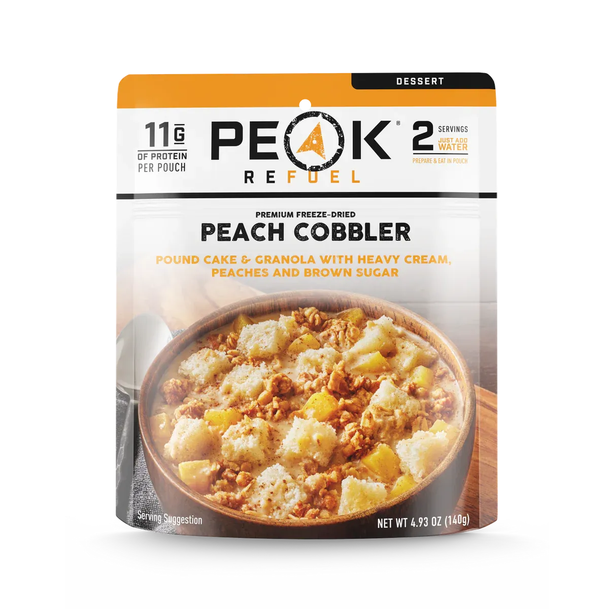 Peak Refuel Peach Cobbler - Dessert Pouch