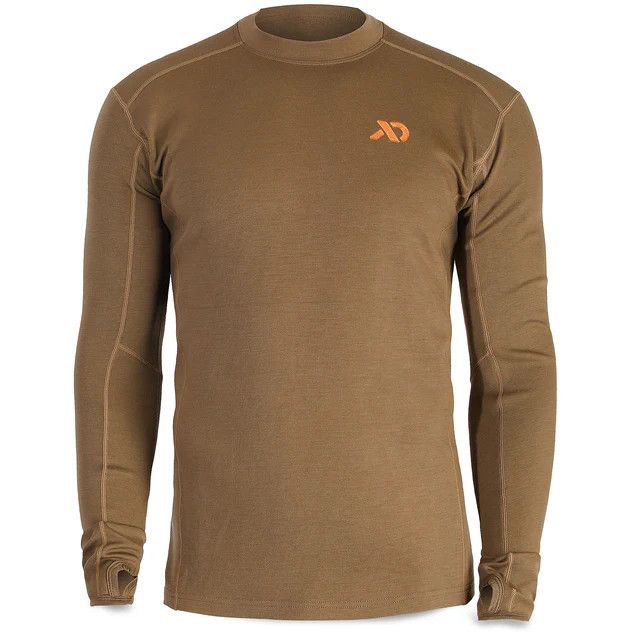 First Lite M's Kiln LS Crew First Lite M's Kiln LS Crew, Color: Dry Earth, Size: MD