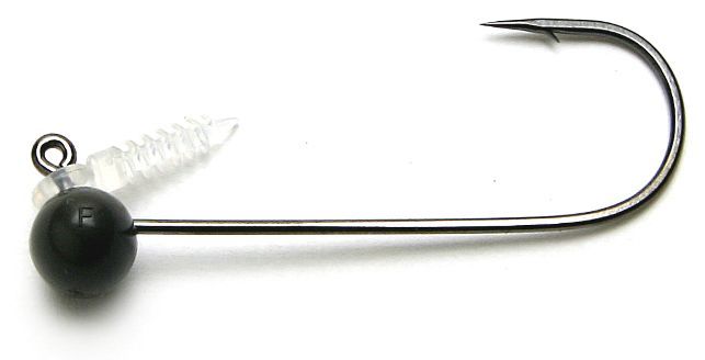 Keitech SFH2018 Tungsten Shakey Football Head 2/0 hook 1/8oz Tungsten, 1/8oz., Custom #2/0 Hook, Shaky Football Jighead, Gray, 3Pk