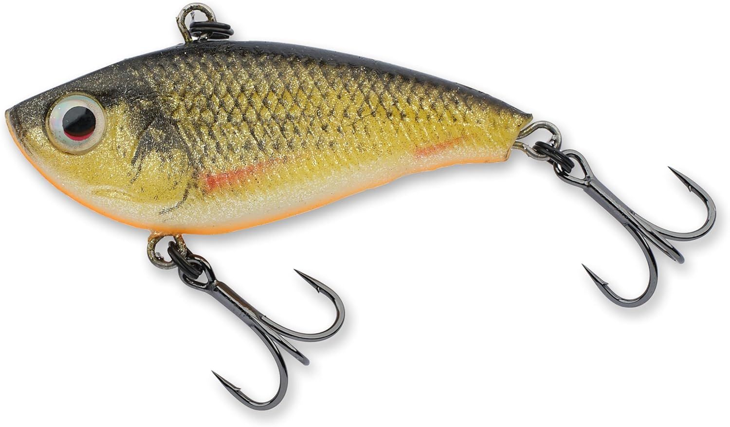 Savage Gear TPE Soft Vibe Lipless Crankbait, Gold/Black Back 2.5", 3/4oz, Sinking
