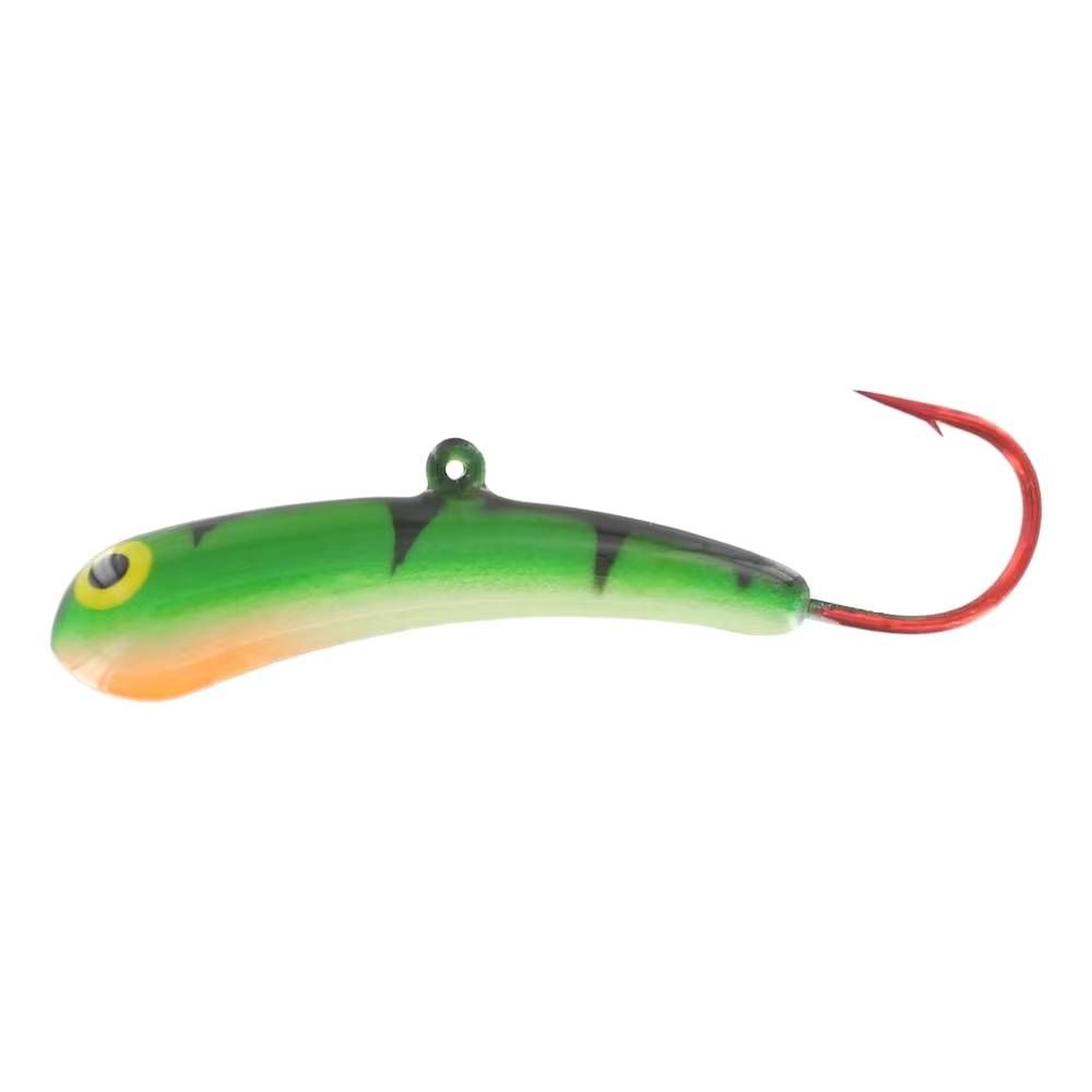 Badd Boyz Jigging Lure 2.5 Badd Boyz Jigging Lure 2.5" 5/8oz Glow/Perch