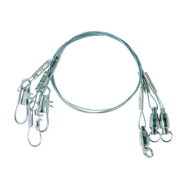 Eagle Claw 9" Ball Bearing Steel Leaders, 30lb Test 3Pk