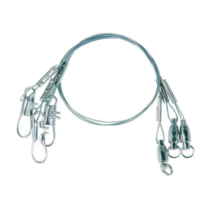 Eagle Claw 6" Steel Leader, 20Lb Test, 3Pk