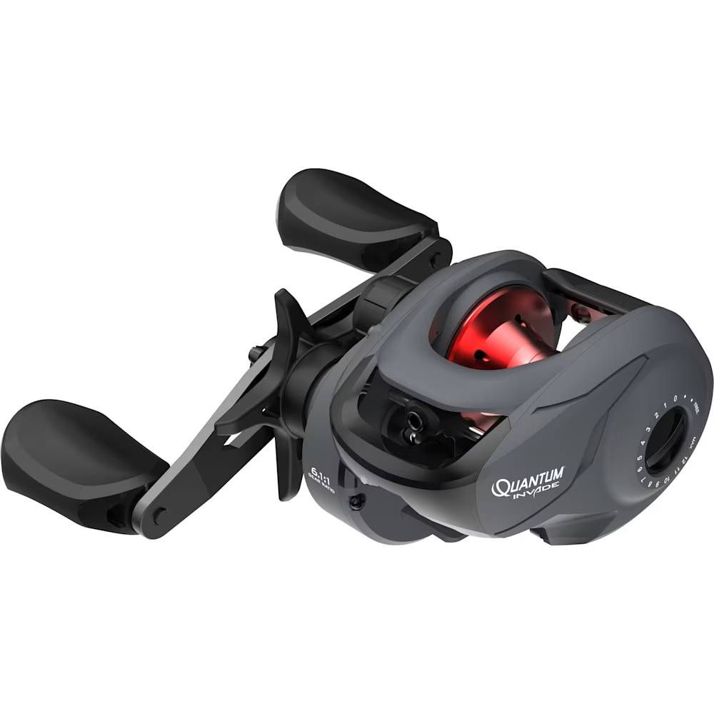 Quantum Invade 5 Bearing 6.1:1 Ratio Left Hand Baitcast Reel