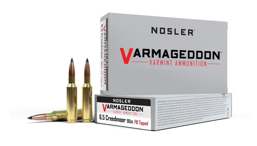 Nosler 6.5 Creedmoor 90gr FB Tipped Varmageddon (20 Rounds) Nosler 6.5 Creedmoor 90gr FB Tipped Varmageddon (20 Rounds)