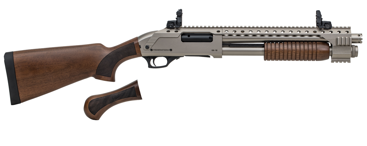 Federation Firearms GK-12 Gatekeeper Pump - 12GA, 2-3/4" or 3", 15" Barrel, MARINE
