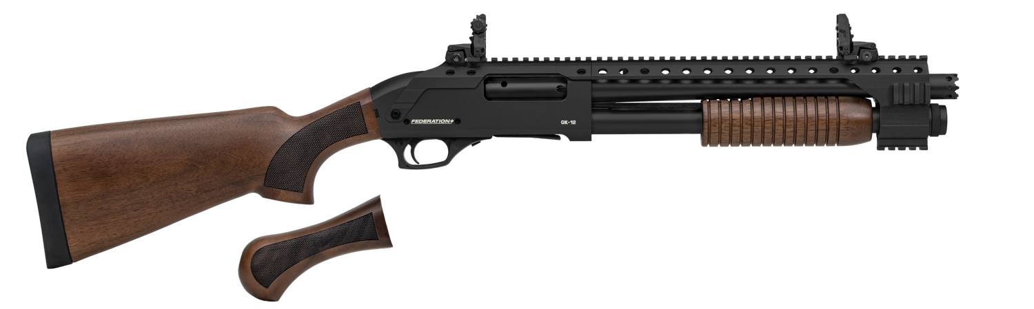 Federation Firearms GK-12 Gatekeeper Pump - 12GA, 2-3/4" or 3", 15" Barrel, BLK
