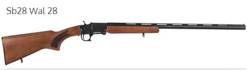 Federation Arms SB12 16GA 3" Single Shot, Walnut Stock, Black Receiver.  28" Barrel, Includes 3 chokes