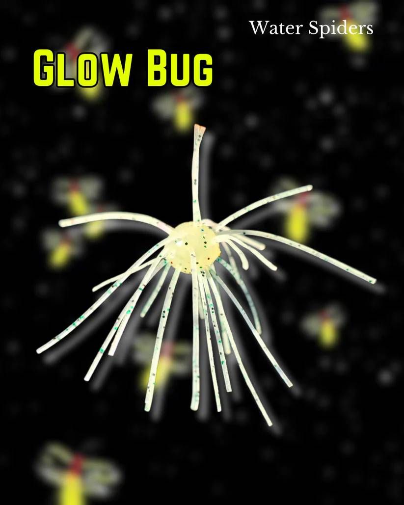 Rare Lures Water Spiders, Color: Glow Bug