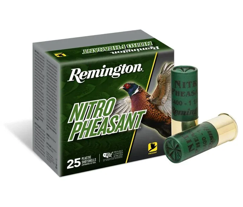 Remington Nitro Pheasant Ammunition 12 Gauge 2-3/4" #5 Copper Plated Lead