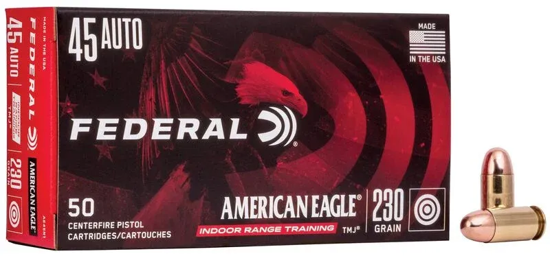 Federal American Eagle 45 ACP 230gr TMJ 850 fps (50 Rounds)