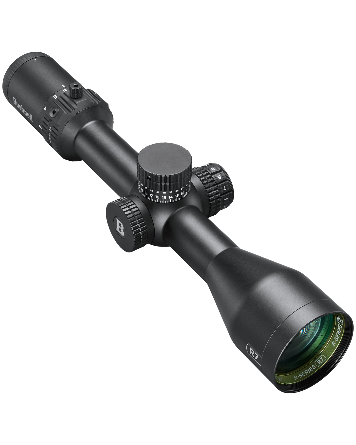 Bushnell 3-15x50 R7 ED Black Riflescope, FFP MOA Holdover Illum. Ret., EXO, Box 5L Bushnell 3-15x50 R7 ED Black Riflescope, FFP MOA Holdover Illum. Ret., EXO, Box 5L