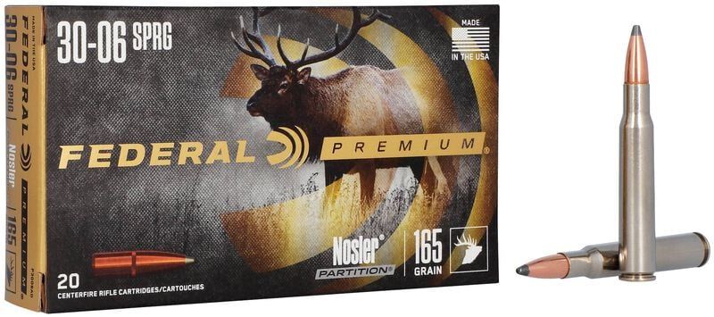 Federal Nosler Partition, 30-06 Springfield, 165 Grain, 2830 fps