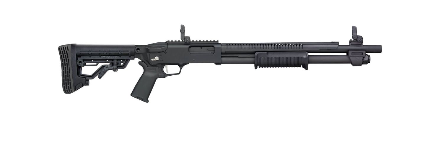 Mossberg 590R TACTICAL 12GA 18.5 Mossberg 590R TACTICAL 12GA 18.5" BBL W/ CYL CHOKE 5 POSITION ADJ STO