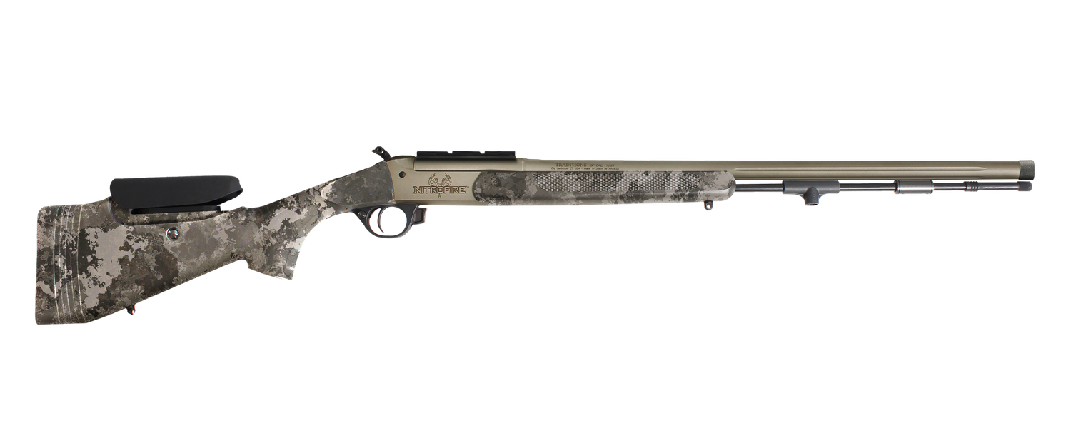 Traditions NitroFire® Pro Series Syn. Veil Alpine Camo - No Sights, Includes 1 Piece Weaver-Style Scope Mount 50CAL 26 Traditions NitroFire® Pro Series Syn. Veil Alpine Camo - No Sights, Includes 1 Piece Weaver-Style Scope Mount 50CAL 26"