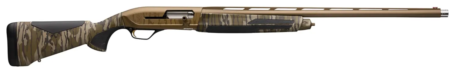 Browning Maxus II Wicked Wing 12GA, 28in. Barrel, 4rd, Mossy Oak Bottomland Camo Stock & Forend - Bronze