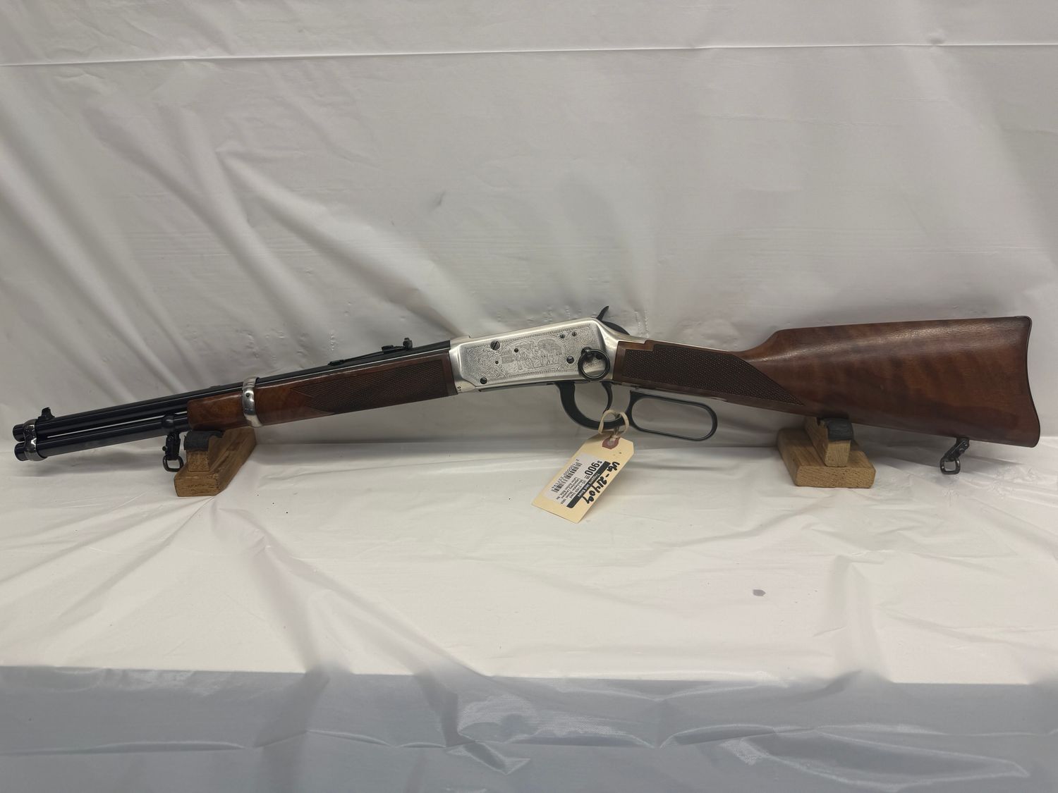 UG-21409 Used Winchester Model 1894 Legendary Lawmen Lever Action Rifle, Has Been Fired, Some Handling Marks, No Box- Good Condition.