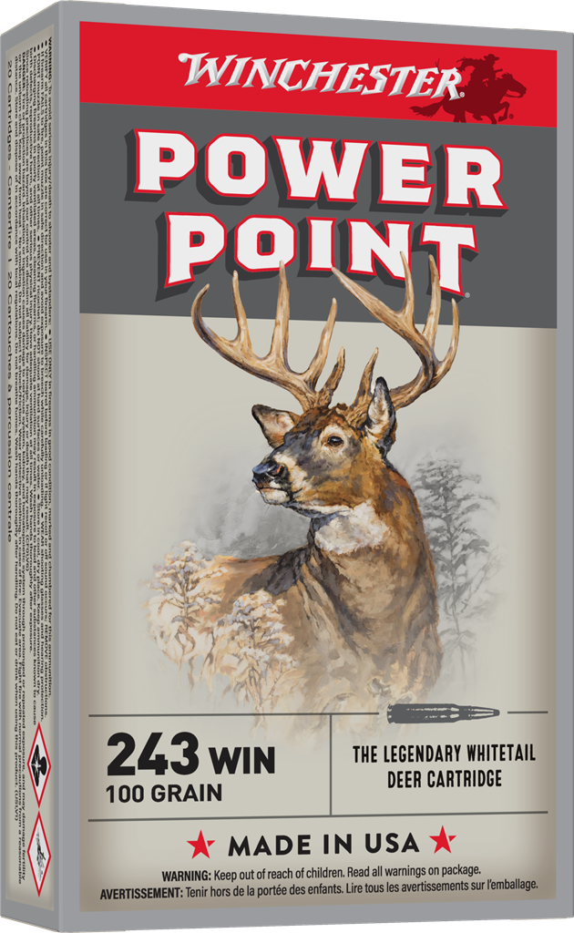 Winchester Super X 243 Win Power Point 100 Grain (20 Rounds) Winchester Super X 243 Win Power Point 100 Grain (20 Rounds)