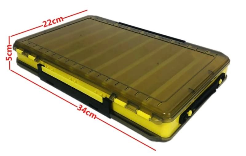 Yaleye Fish Double Sided 18 Stick Bait Box - Black