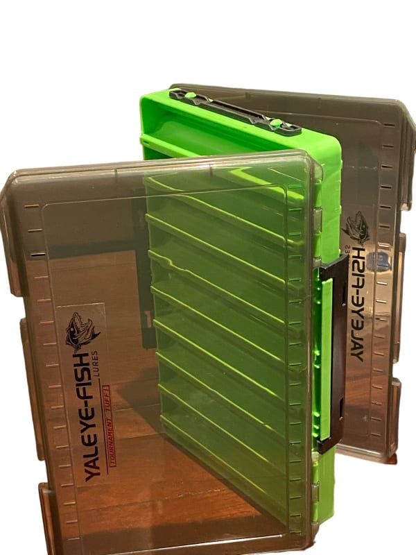 Yaleye Fish Double sided 18 stick bait box - Green