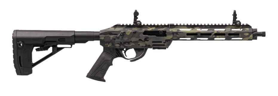 ADLER RF224 SEMI AUTO RIFLE, 22LR, 11.7″BBL, 26.3″OAL, MULTICAM
