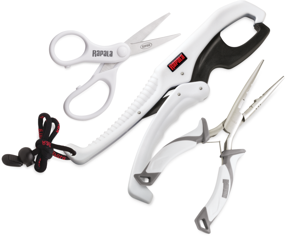Rapala Anglers Combo - Super Line Scissors/9" Floating Fish Gripper/6.5"Angler's Pliers