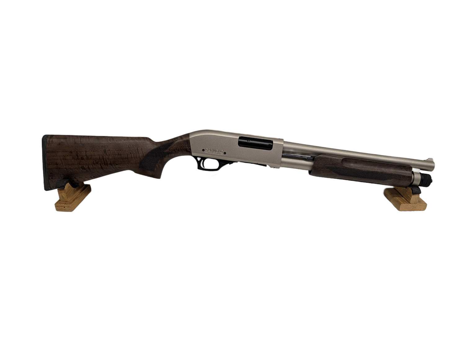 Canuck Defender Marine Shotgun 12ga 3" Nickel/Walnut