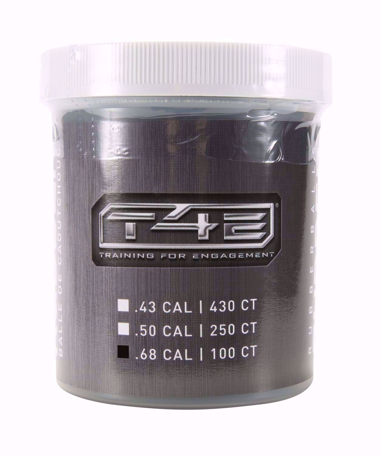 Umarex T4E Rubber Balls .68cal Black (100 Pack)