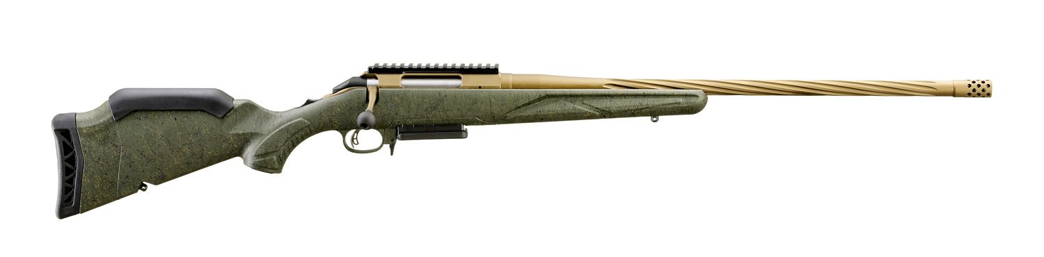 Ruger American Gen II Predator Bolt Action Rifle 243 Win 22 Ruger American Gen II Predator Bolt Action Rifle 243 Win 22" Burnt Bronze Barrel Green Splatter Stock