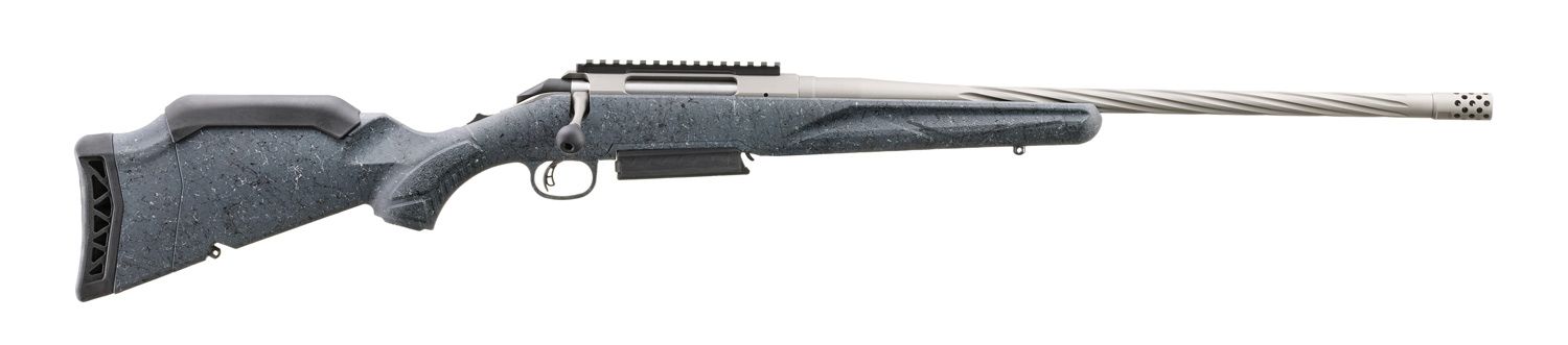 Ruger American Gen II Standard Bolt Action Rifle 300 Win Mag 20 Ruger American Gen II Standard Bolt Action Rifle 300 Win Mag 20" Gun Metal Gray Barrel Gray Splatter Stock