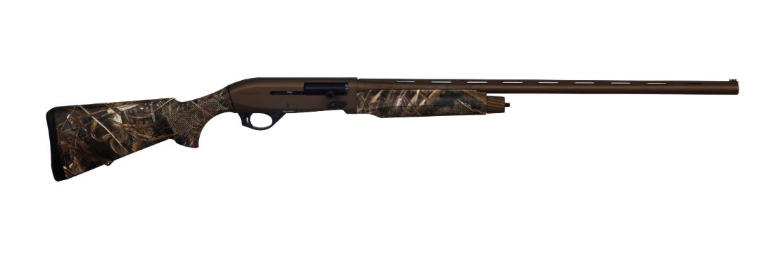Federation Firearms Sa-1 Semi Auto inertia 20GA shotgun, bronze, with real tree max-5 camo, 26"