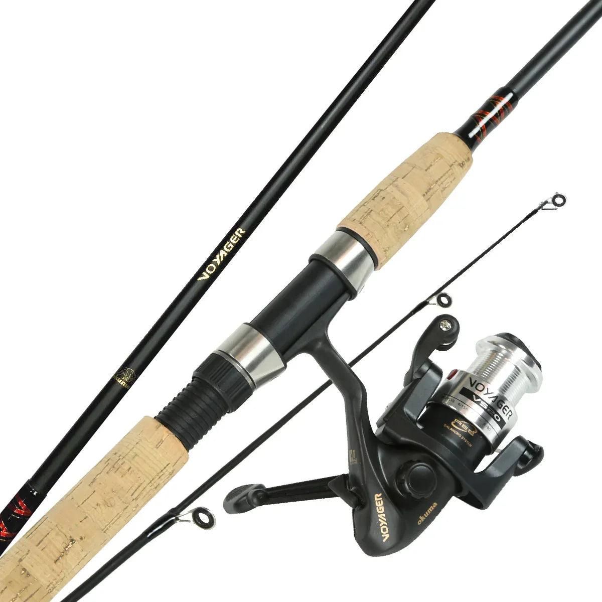 Okuma Voyager 5 Piece Rod and Reel Combo w/ Case Okuma Voyager 5 Piece Rod and Reel Combo w/ Case