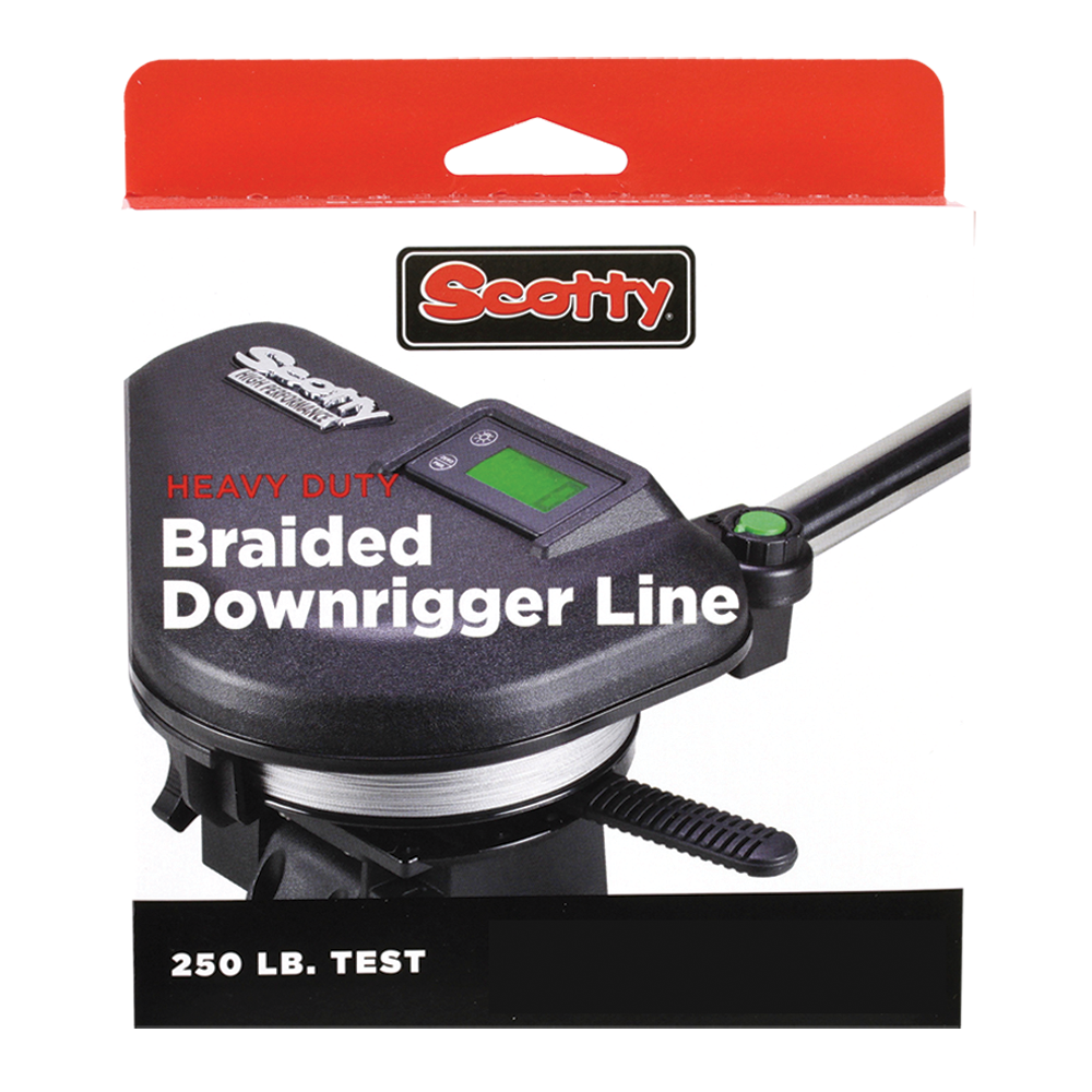 Scotty Prem Braid Fibr Downrigger Line, 250LB T, 300FT Spool Scotty Prem Braid Fibr Downrigger Line, 250LB T, 300FT Spool