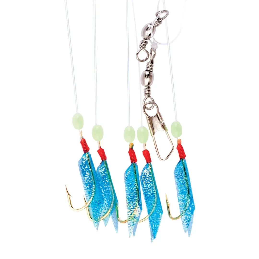 Eagle Claw Lazer Sharp Bait Rigs Gold Size 4 (5 Pack)