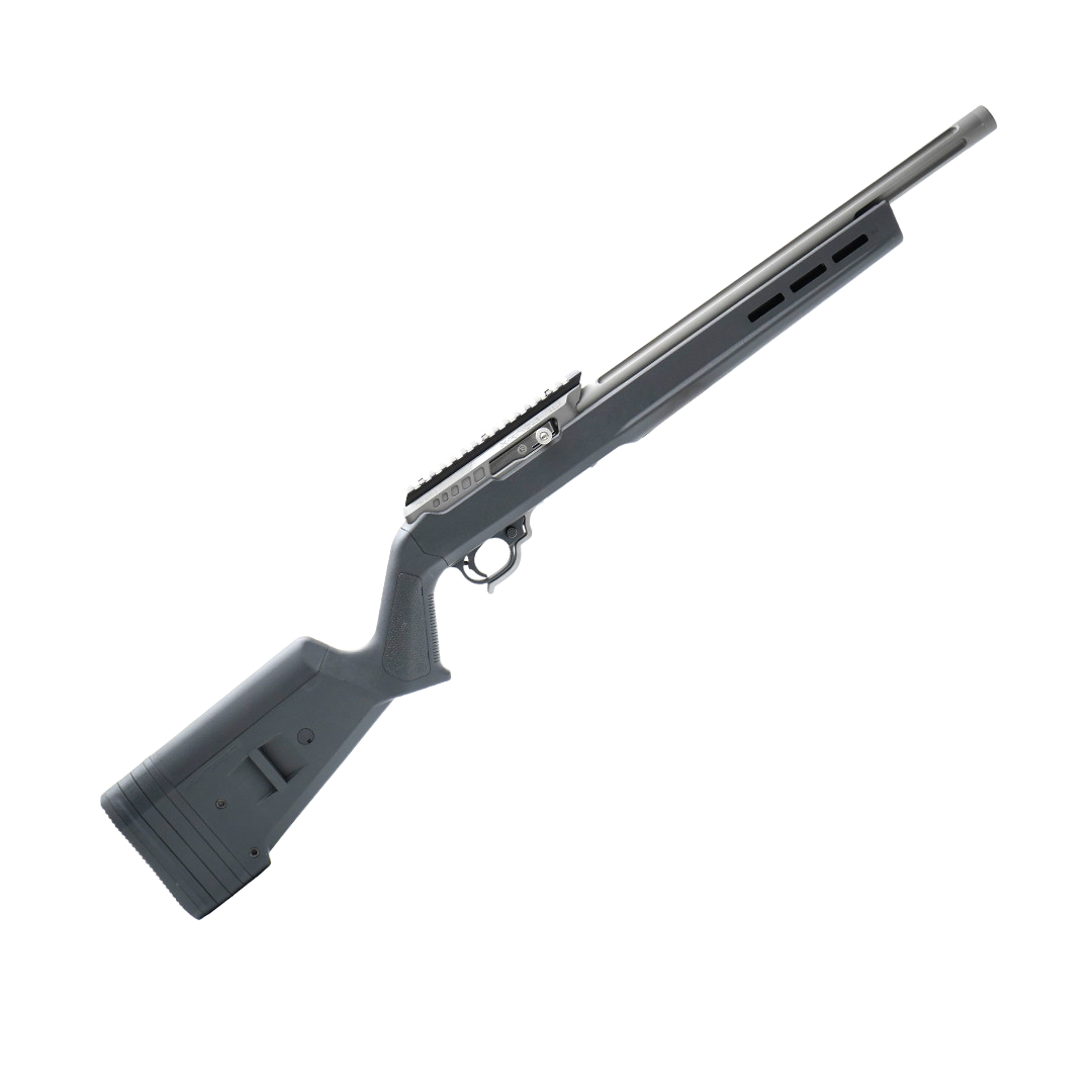 TacSol X-Ring VR Gen2 GunMetal Grey 22LR Semi-Auto Rifle w/ Magpul Hunter Matte Black Stock TacSol X-Ring VR Gen2 GunMetal Grey 22LR Semi-Auto Rifle w/ Magpul Hunter Matte Black Stock