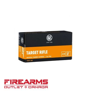 Rws 22LR Target Rifle 40 Grain LRN (500 Rounds)