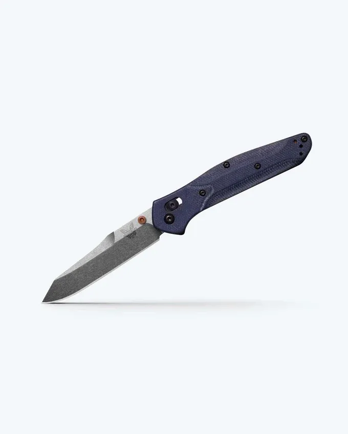 Benchmade Osborne Reverse Tanto w/ AXIS Lock Denim Micarta Benchmade Osborne Reverse Tanto w/ AXIS Lock Denim Micarta