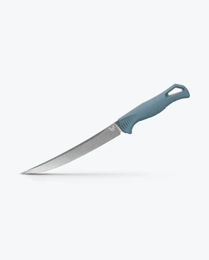Benchmade Fishcrafter 7 Benchmade Fishcrafter 7" Depth Blue Santoprene Trailing Point