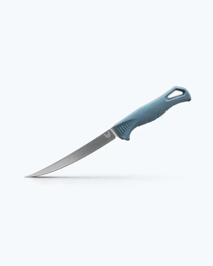Benchmade Fishcrafter 5 Benchmade Fishcrafter 5" Depth Blue Santoprene Trailing Point
