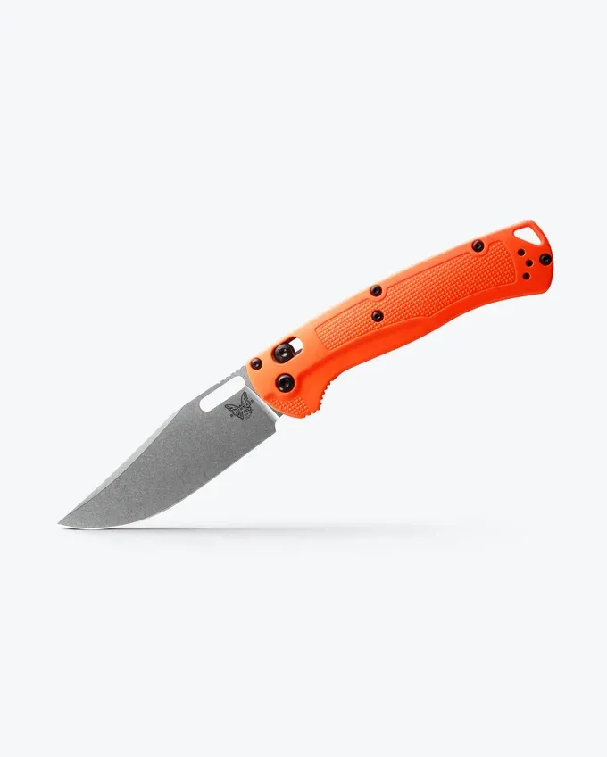 Benchmade Taggedout w/ AXIS Lock & Clip Point Orange Grivory Benchmade Taggedout w/ AXIS Lock & Clip Point Orange Grivory