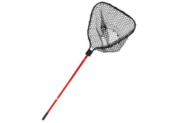 Gibbs Extendable 72 Gibbs Extendable 72" Handle Rubber Bag Fishing Net Red