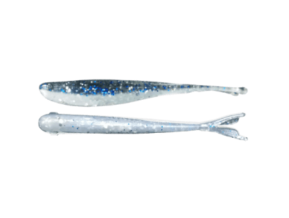 Grumpy Baits Mini Minn-Finn, Color: Emerald Shiner