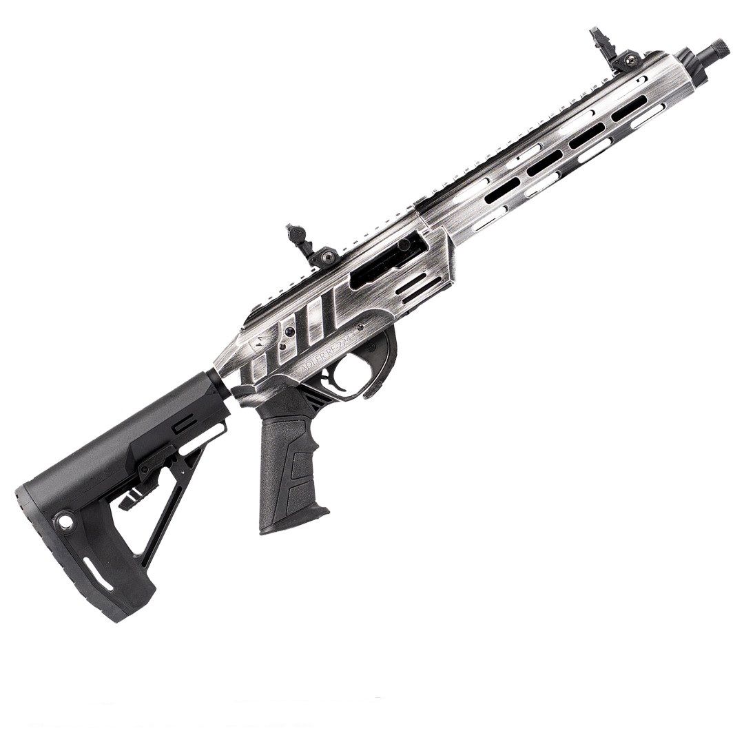 ADLER RF224 SEMI AUTO RIFLE, 22LR, 11.7″BBL, 26.3″OAL, DISTR WHITE