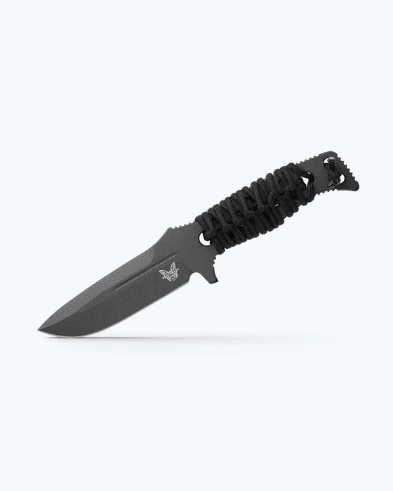 Benchmade Fixed Adams Black Paracord Drop-Point