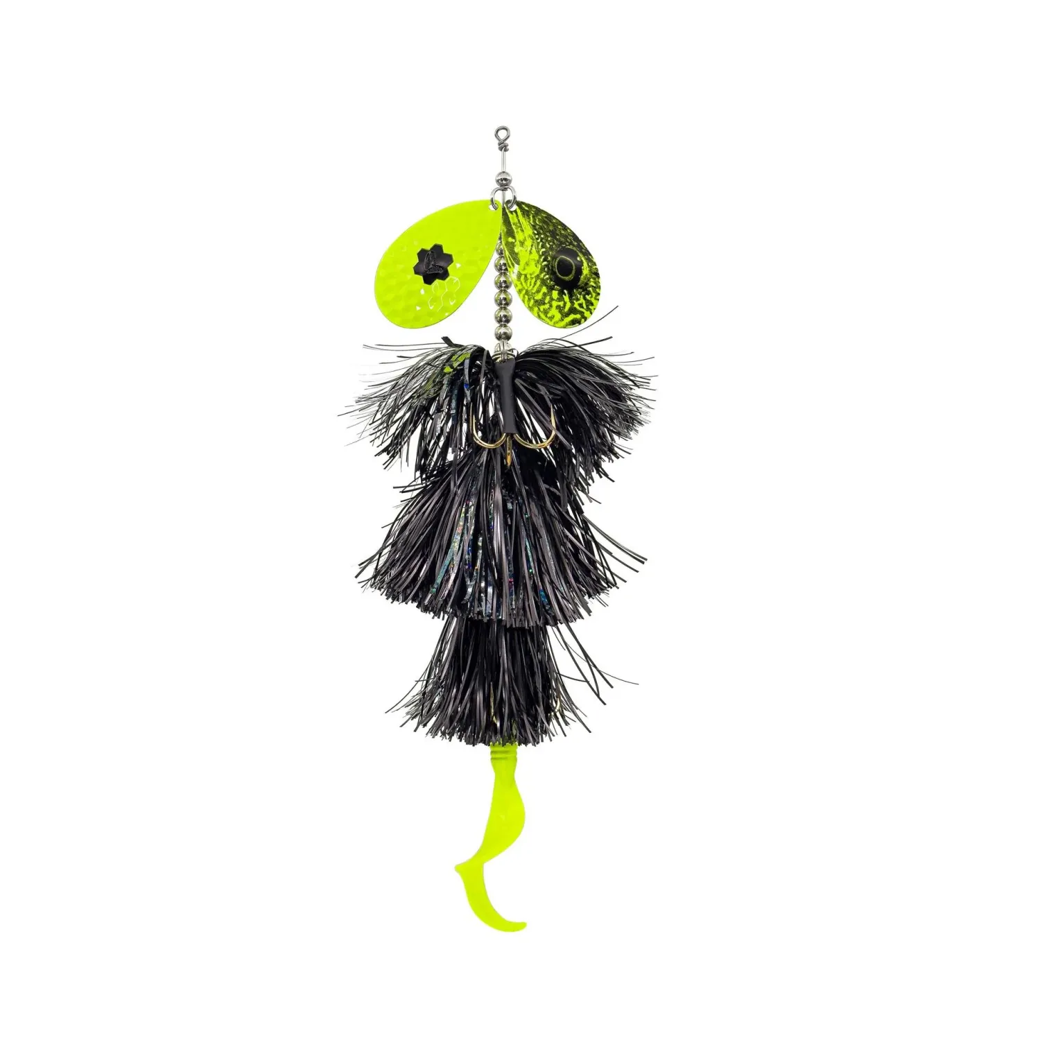 Savage Gear Double Blades 8.5-9.5" 3.75oz Black Chartreuse