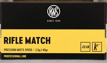RWS Rifle Match 22 LR 40 Grain (500 Rounds)