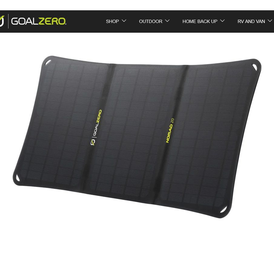 GoalZero Solar Charger Nomad 20 Watts GoalZero Solar Charger Nomad 20 Watts