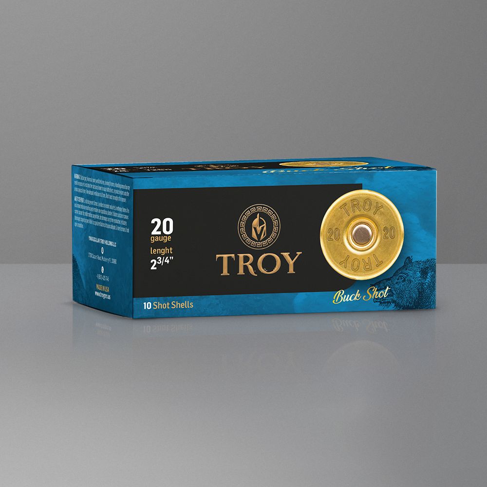 Troy 20 Gauge 2 3/4" #00 Buck Shot 15 Pellet (25 Rounds)