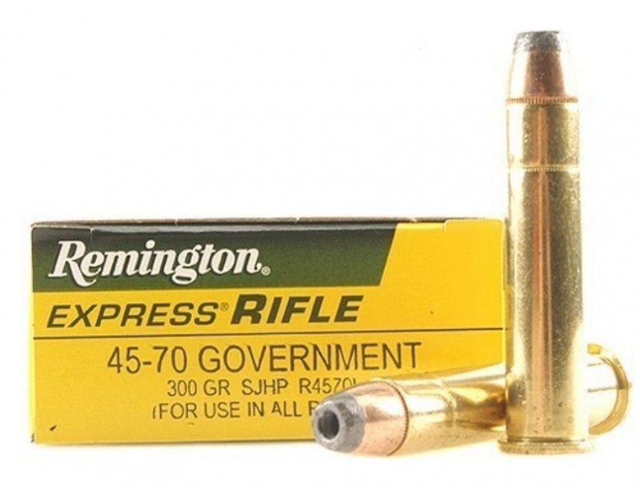 Remington Rifle Centerfire Ammunition 45-70 Government 300 SJHP (20 Rounds) Remington Rifle Centerfire Ammunition 45-70 Government 300 SJHP (20 Rounds)