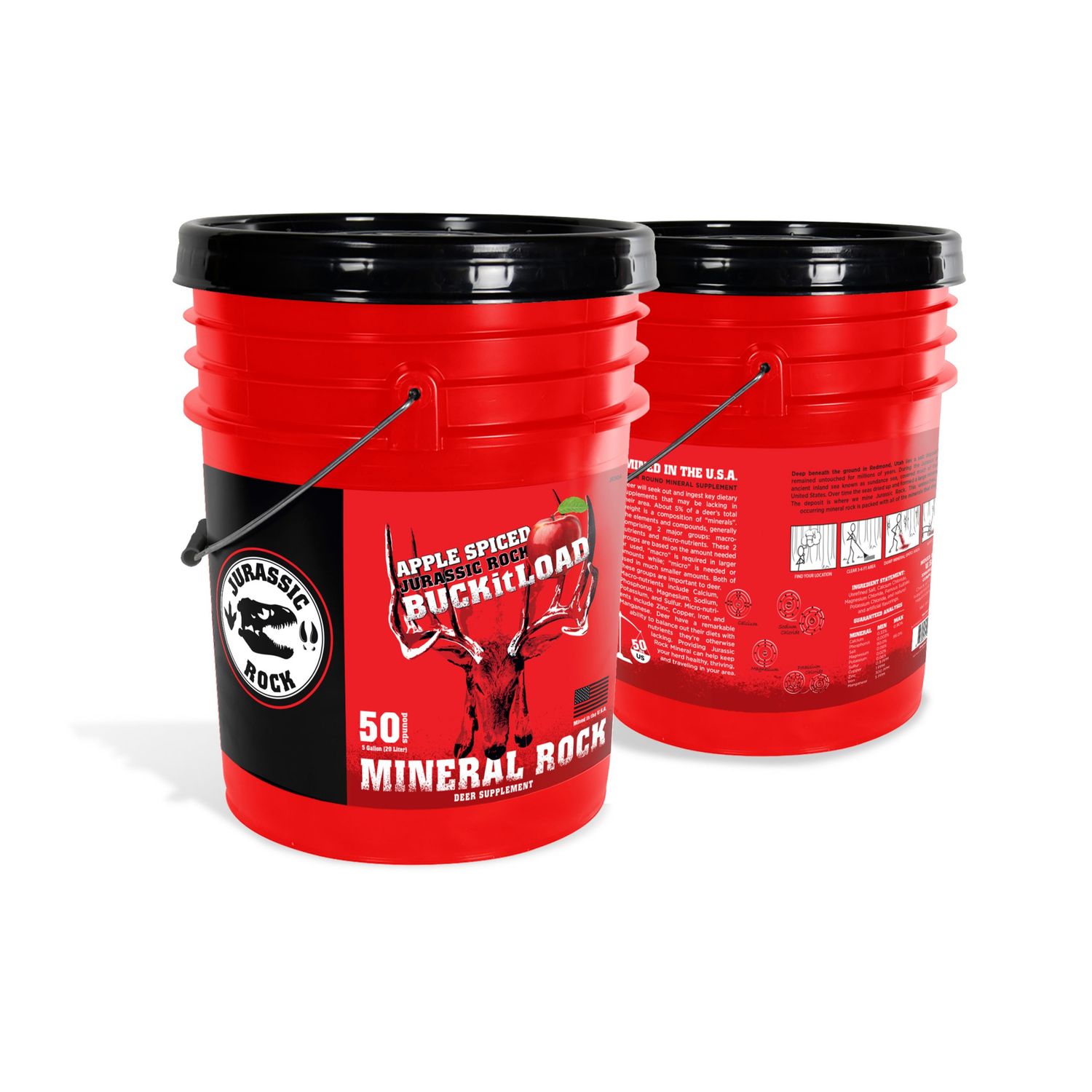 Jurassic Rock Apple Spiced Mineral Rock 50lbs Bucket